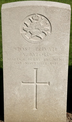 Private Albert Byford grave