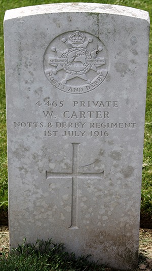 Private William Carter grave