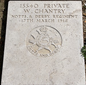 Private Walter Chantry grave