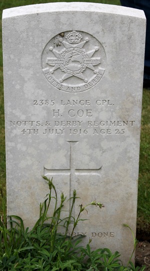 Lance Corporal Herbert Coe