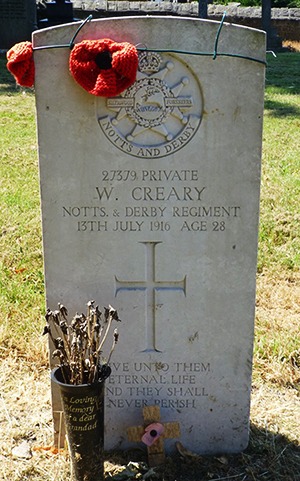 Private William Creary grave