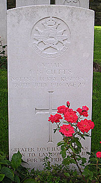 Captain Thomas Bernard Cutts grave