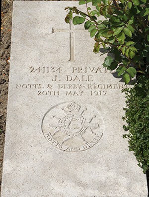 Private Joseph Dale grave