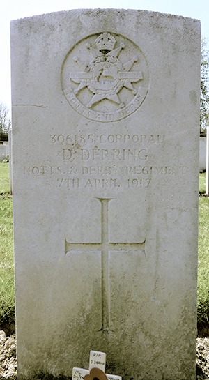 Corporal Daniel Deering grave