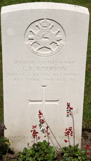 Second Lieutenant John Radley Eddison grave
