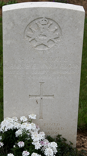 Private George Edward Edson grave