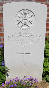 Sergeant Robert Henry Edwards grave