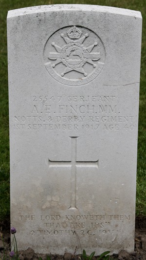 Sergeant Alfred Edward Finch grave