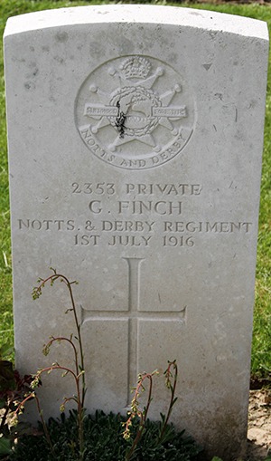 Private George Finch grave