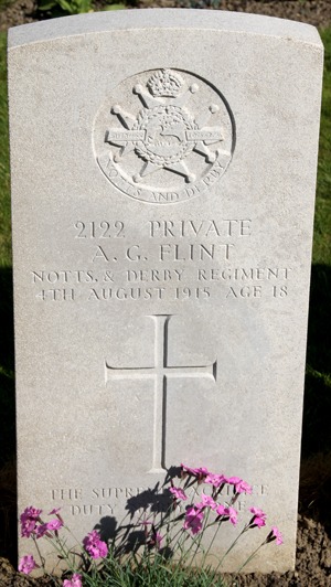 Private Arthur George Flint grave