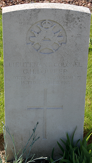 Lieutenant Colonel George Herbert Fowler graveHerbert Fowler