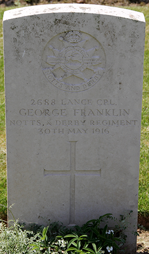 Lance Corporal George Franklin grave