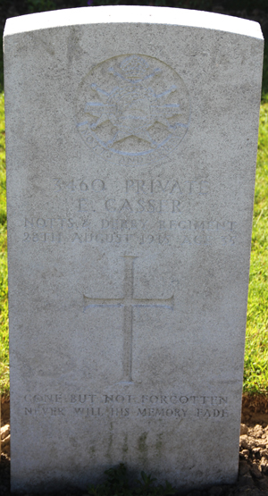 Private Ernest Gasser grave