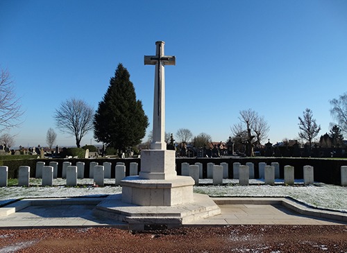 Halle Communal Cemetery, Belgium. 