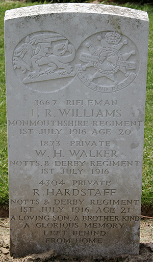 Private Richard Hardstaff grave