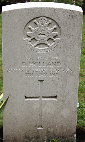 Private Daniel Holland grave