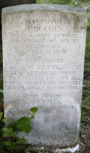 Private Albert Holmes grave