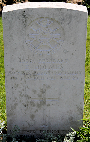 Sergeant Edward Holmes grave