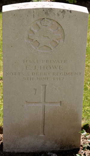 Private Edward John Howe grave