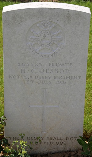 Private H. C. Jessop grave