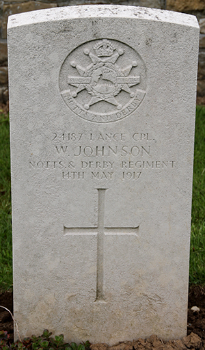 Lance Corporal William Johnson grave