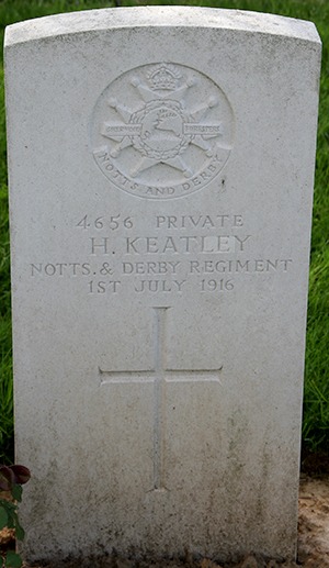Private Harold Keatley grave