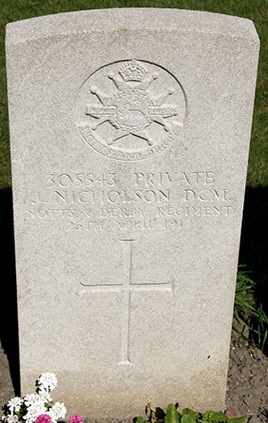 Private Joseph Nicholson grave