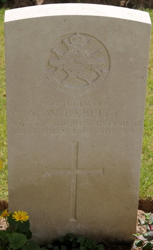 Private Christopher William Parfitt grave