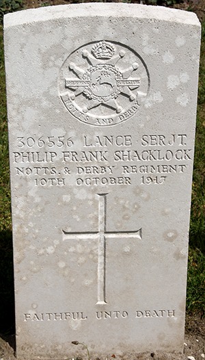 Lance Sergeant Philip Frank Shacklock