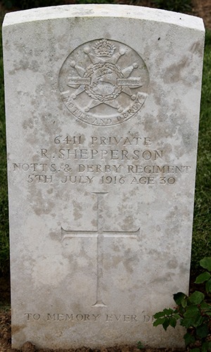 Private R. Shepperson