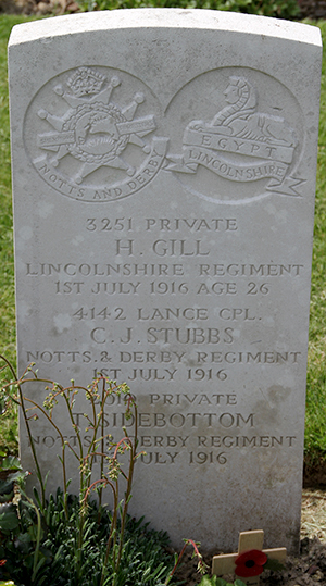 Private T. Sidebottom