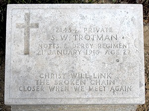 Private Sidney William Trotman