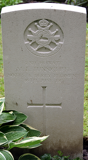 Private Michael Leslie Tunnicliffe