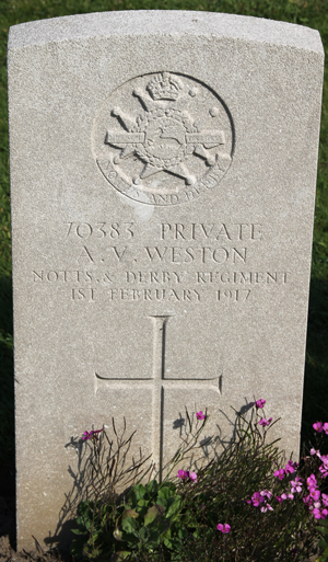 Private A. V. Weston