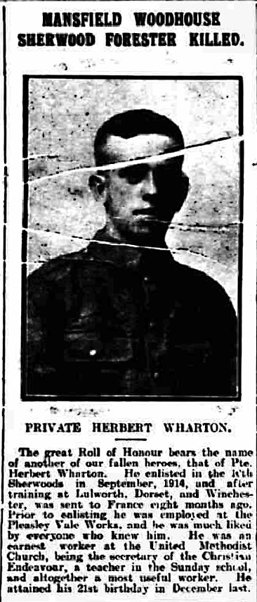 Private Herbert Wharton