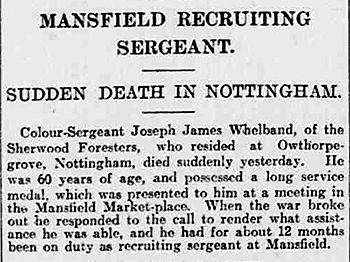 Colour Sergeant Joseph James Whelband