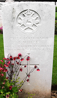 Company Sergeant Major Francis White