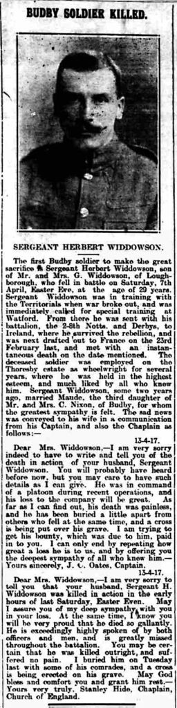 Sergeant Herbert W. Widdowson