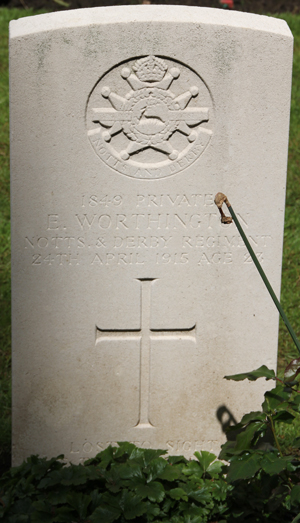 Private E. Worthington