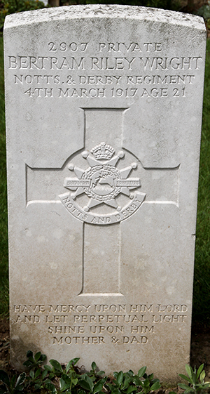 Private Bertram Riley Wright