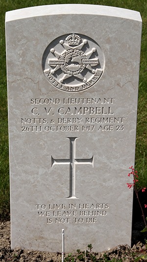 Second Lieutenant Clarence Victor Campbell grave