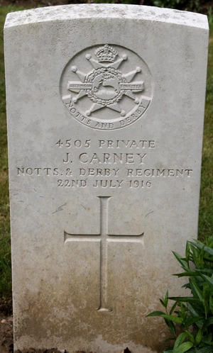 Private James Carney grave