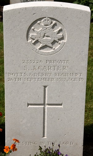 Private Stanley John Carter grave