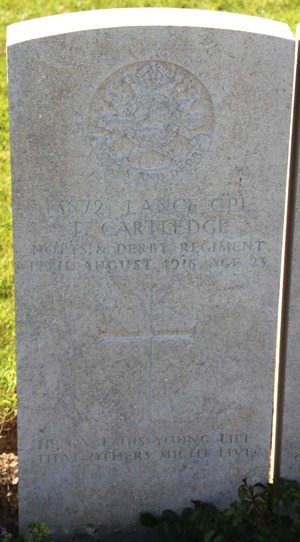 Lance Corporal Thomas Cartledge grave
