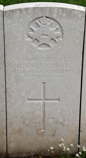 Private Harry Cartwright grave