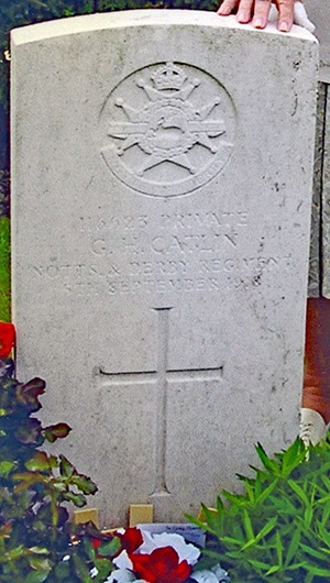 Private George Henry Catlin grave