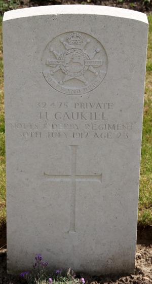 Private Harry Caukill grave