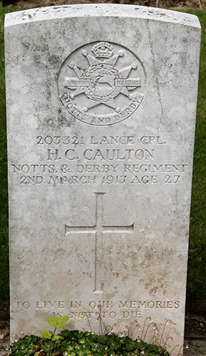 Lance Corporal Harold Cecil Caulton grave