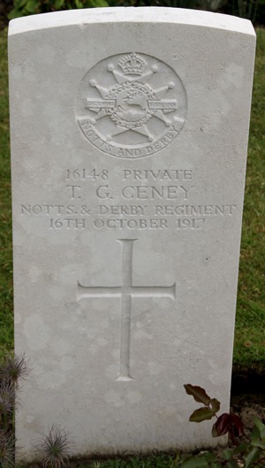Private Thomas George Ceney grave