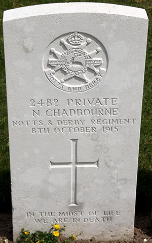 Private Nathan Chadbourne grave